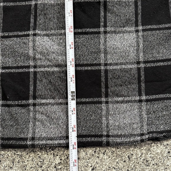 Duluth Folklore Flannel Duster Womens 3X Plus Long Shirt Jacket Shacket Black - Picture 5 of 7